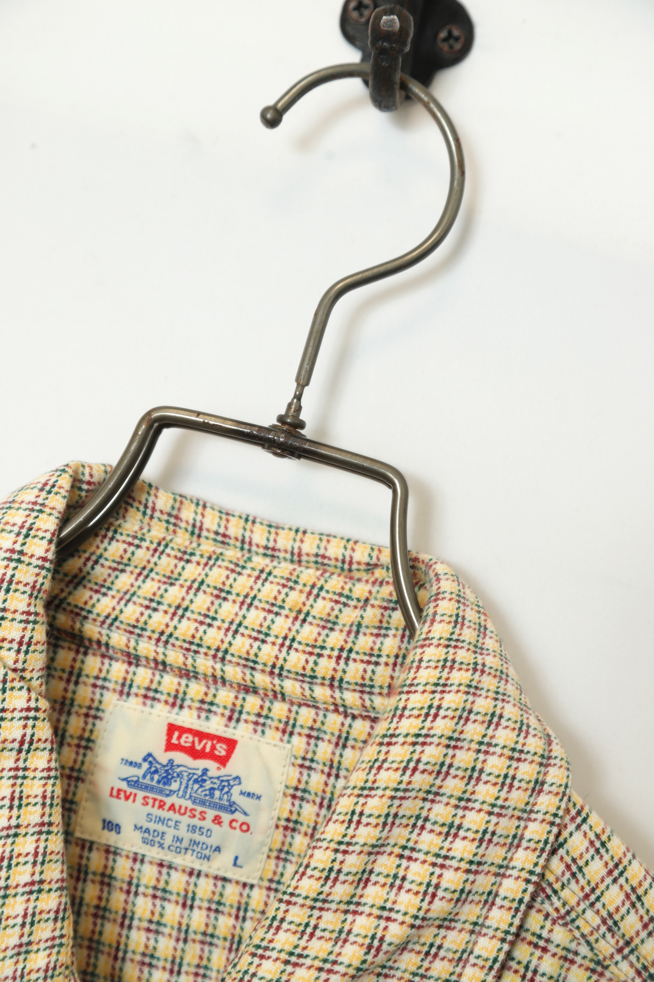 USED LEVI'S CHECK SHIRT/L - 画像 (6)