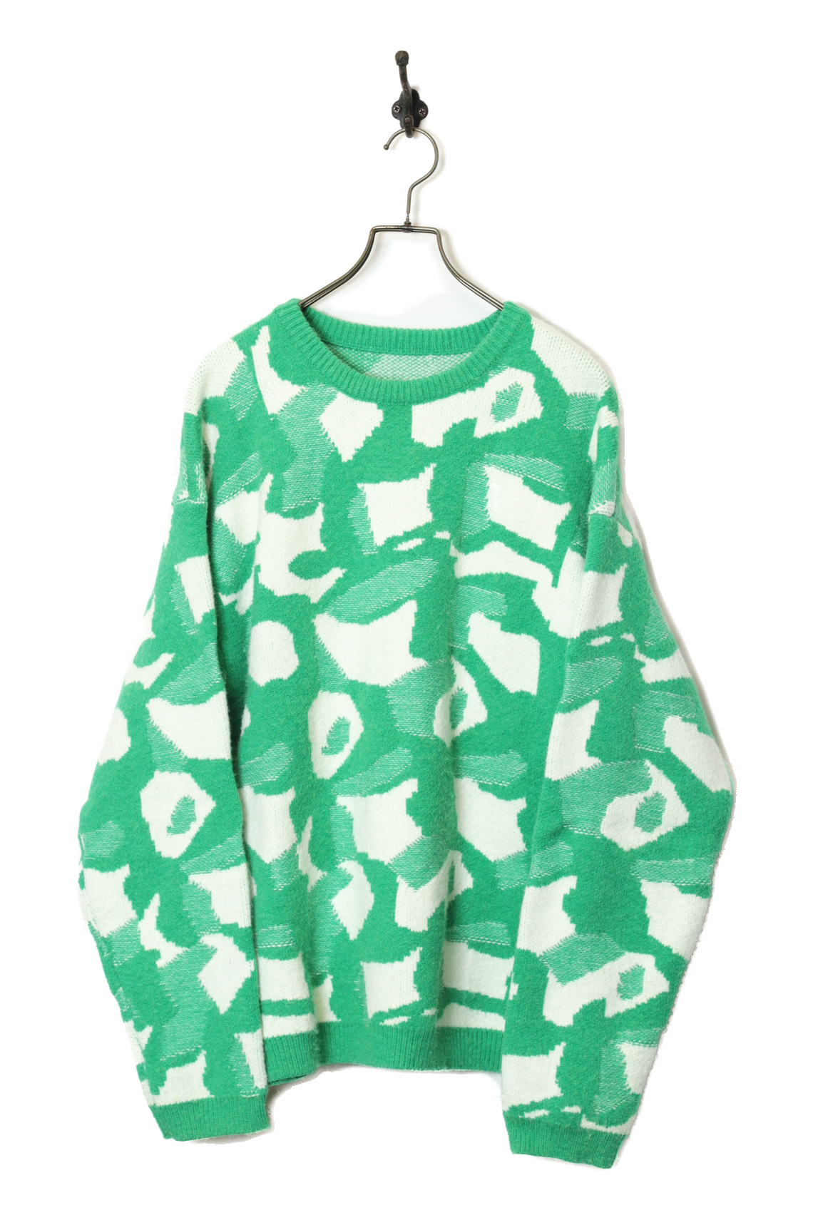 VINTAGE JAQUARD KNIT SWEATER/XL