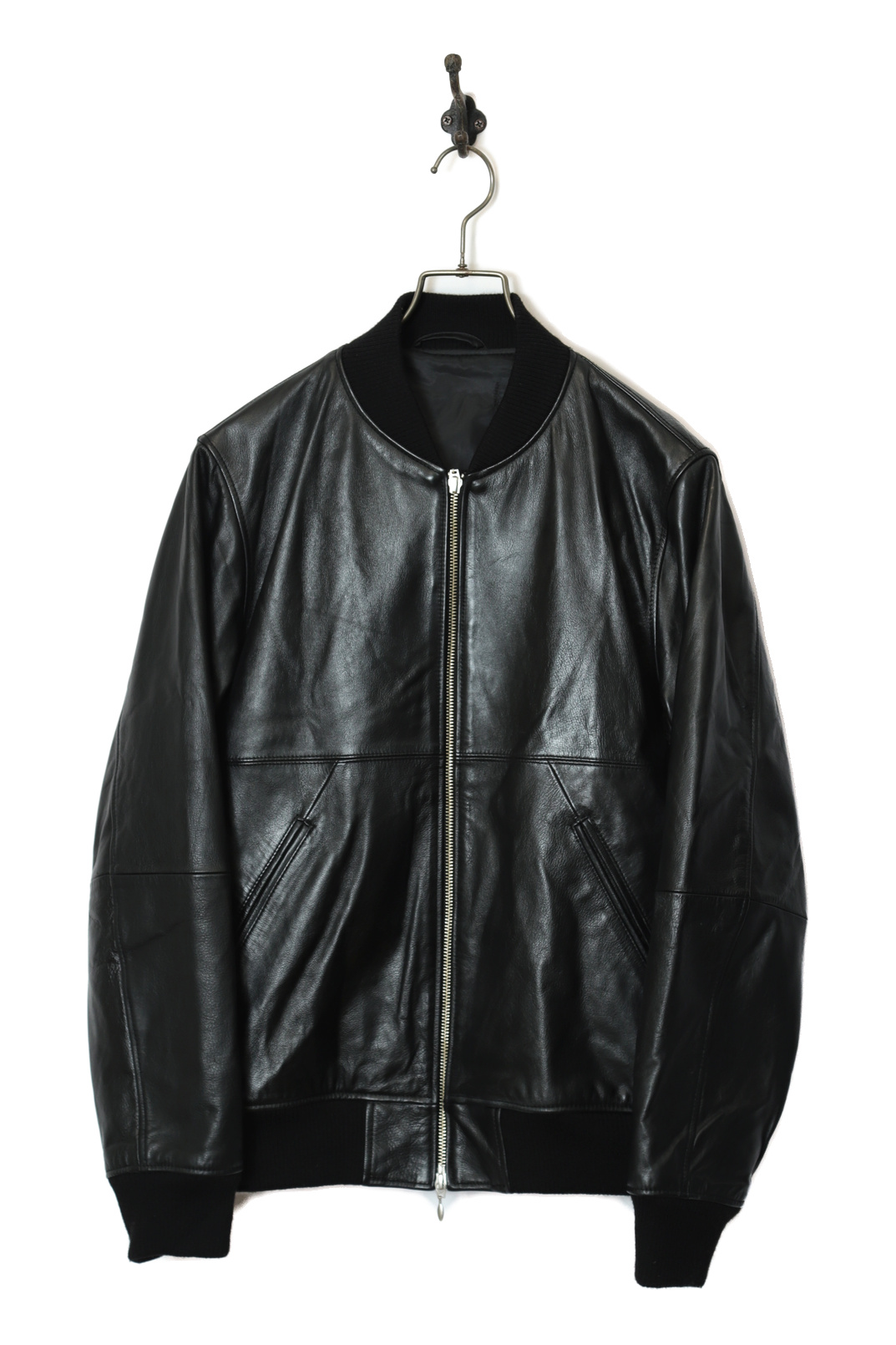 VINTAGE BOMBER LEATHER JACKET/M
