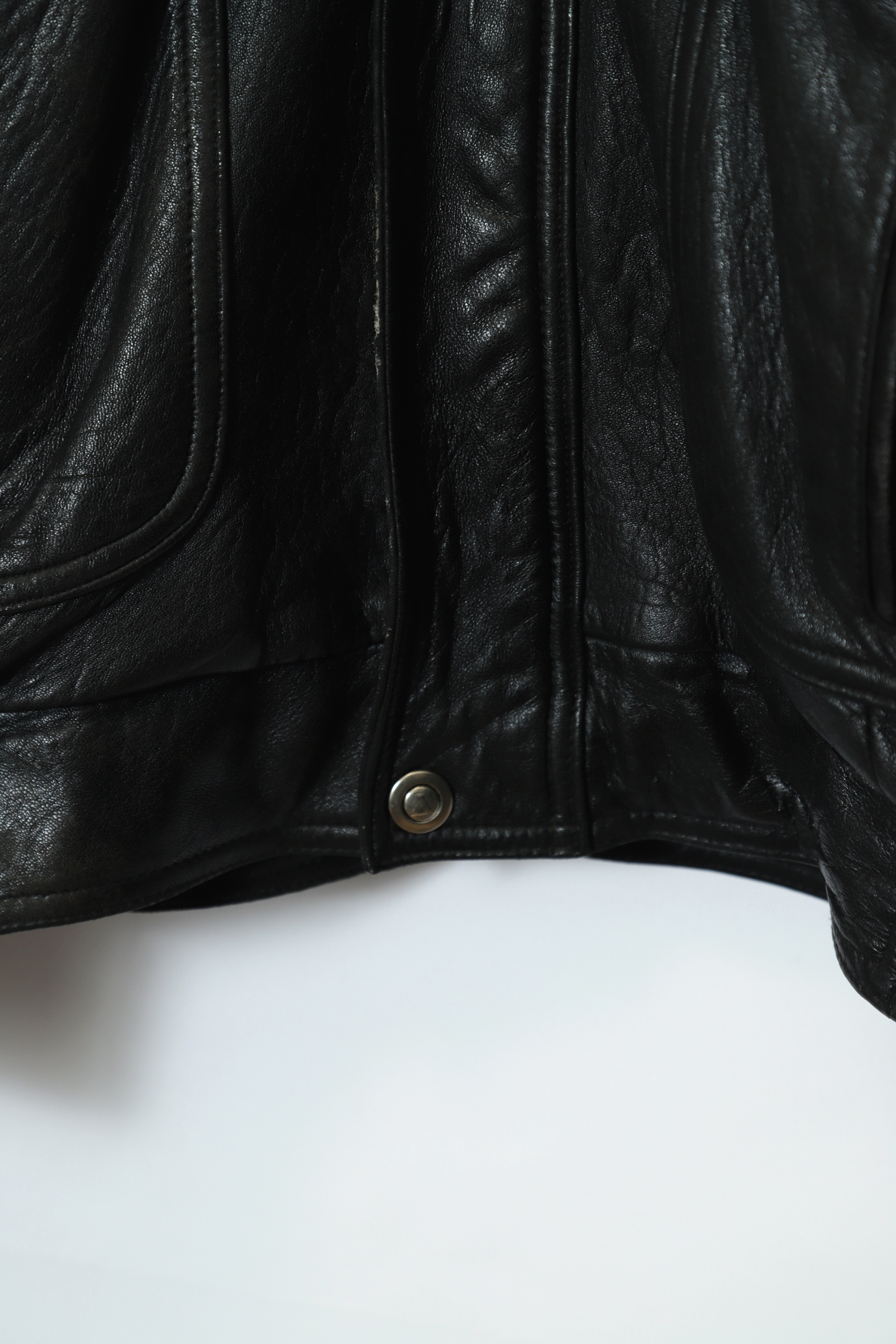 VINTAGE BOMBER LEATHER JACKET/XL - 画像 (4)