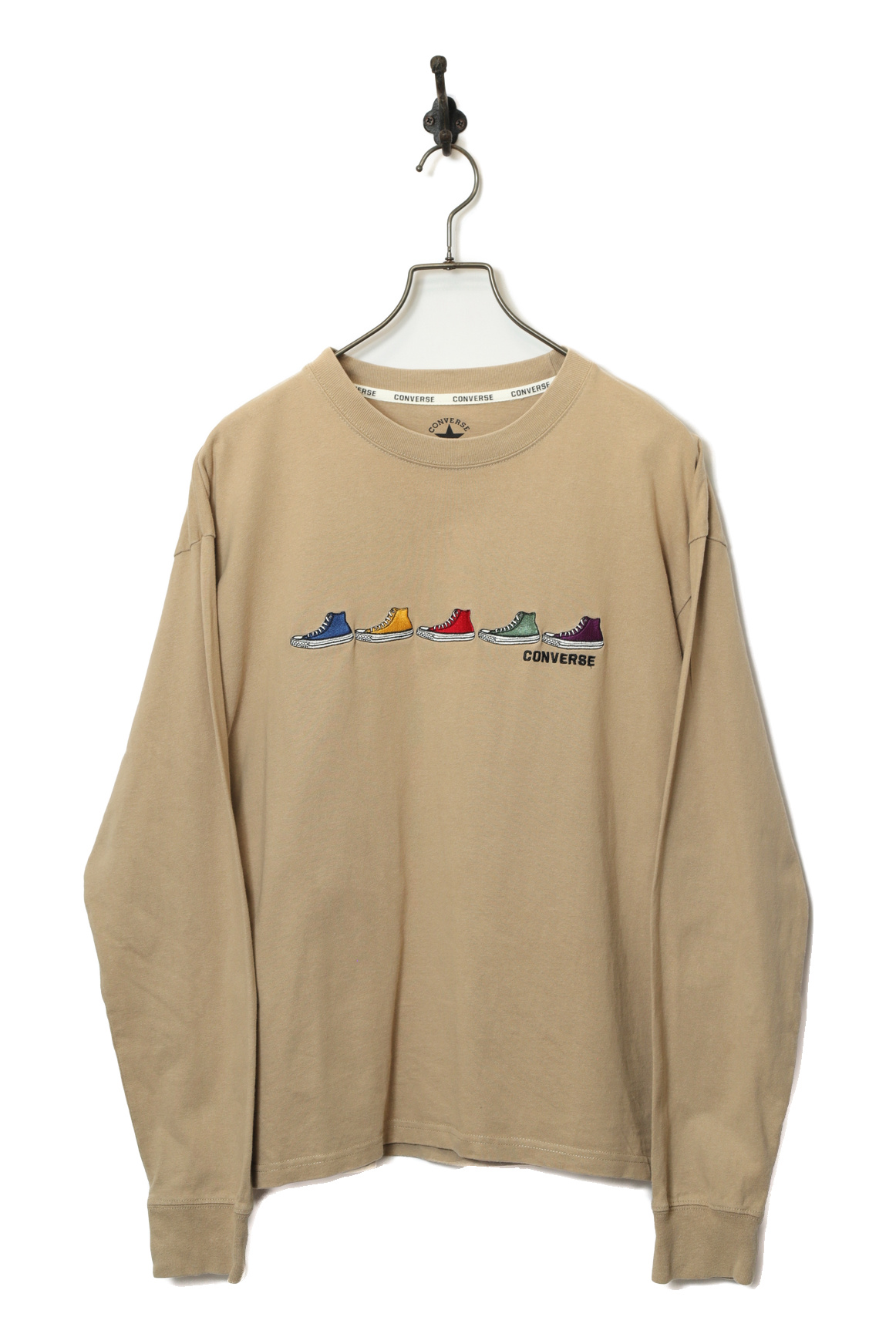 USED CONVERSE PRINTED LONG SLEEVE T-SHIRT/M