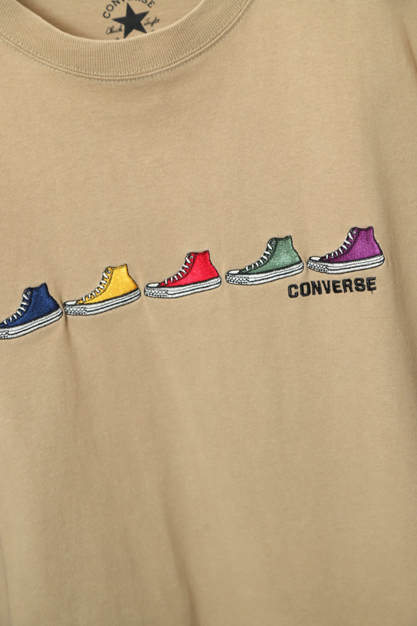 USED CONVERSE PRINTED LONG SLEEVE T-SHIRT/M - 画像 (4)