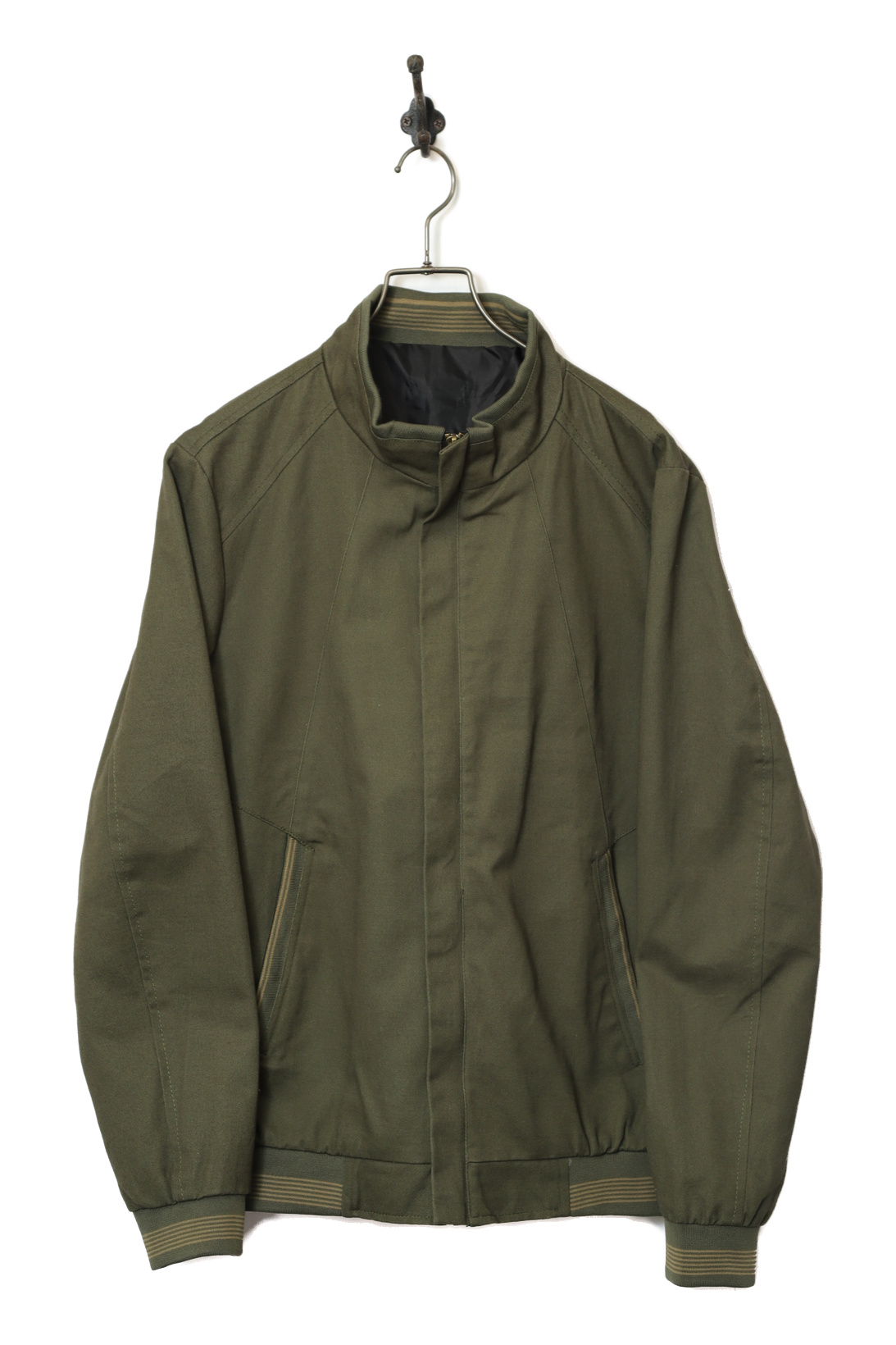 VINTAGE STAND COLLAR BOMBER JACKET/L