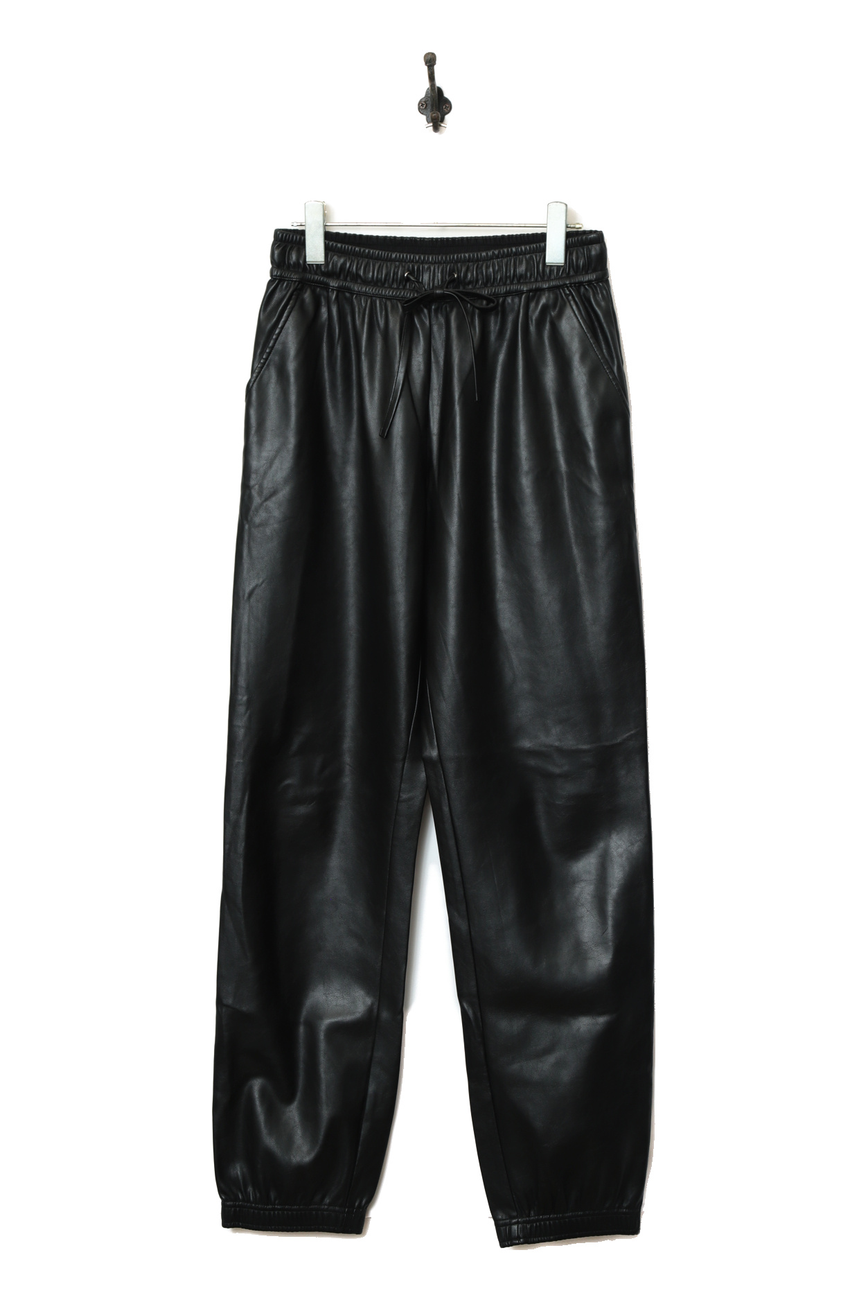 VINTAGE FAKE LEATHER EASY PANTS/W72