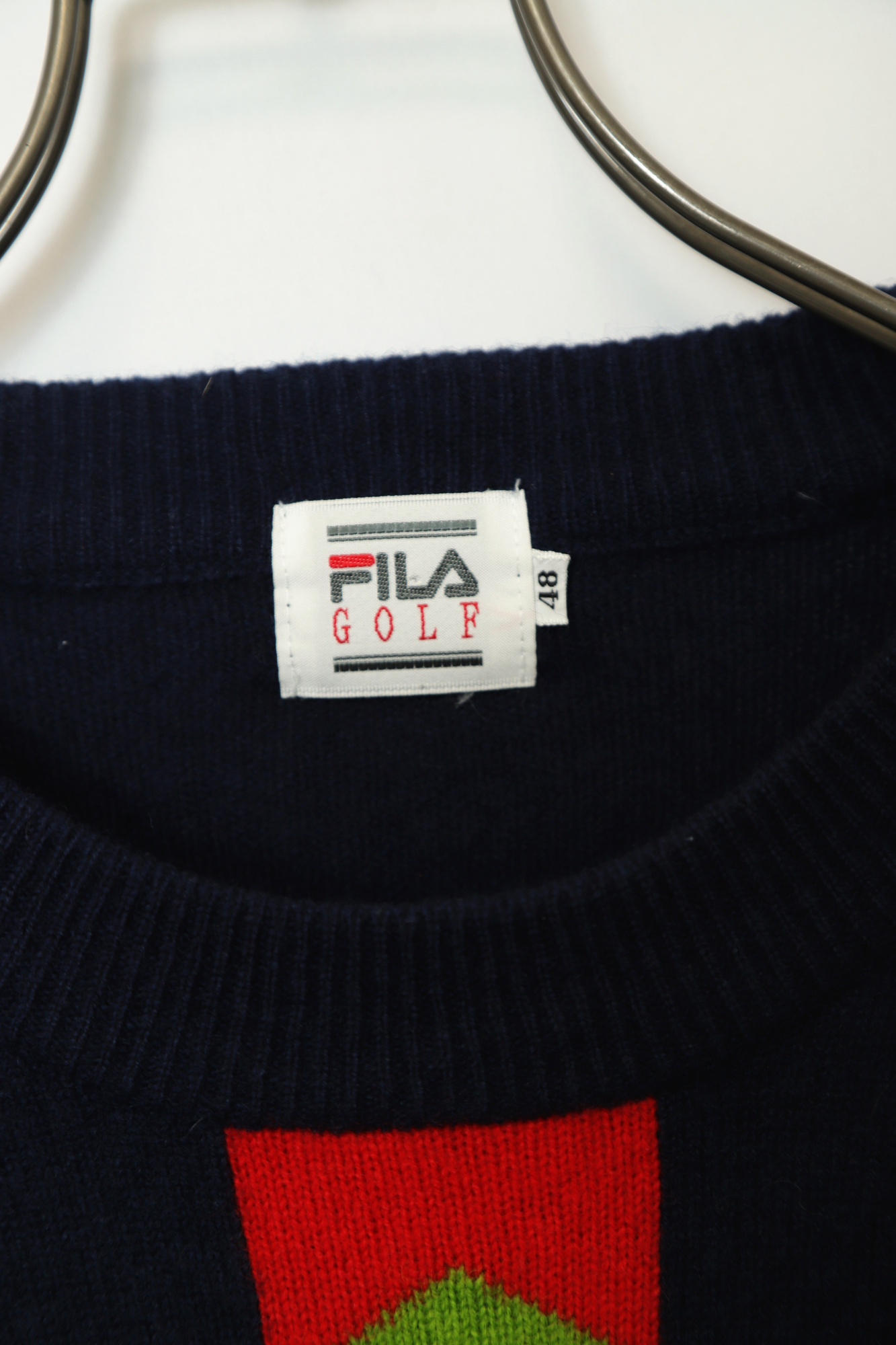 USED FILA DESIGN KNIT SWEATER/M - 画像 (3)