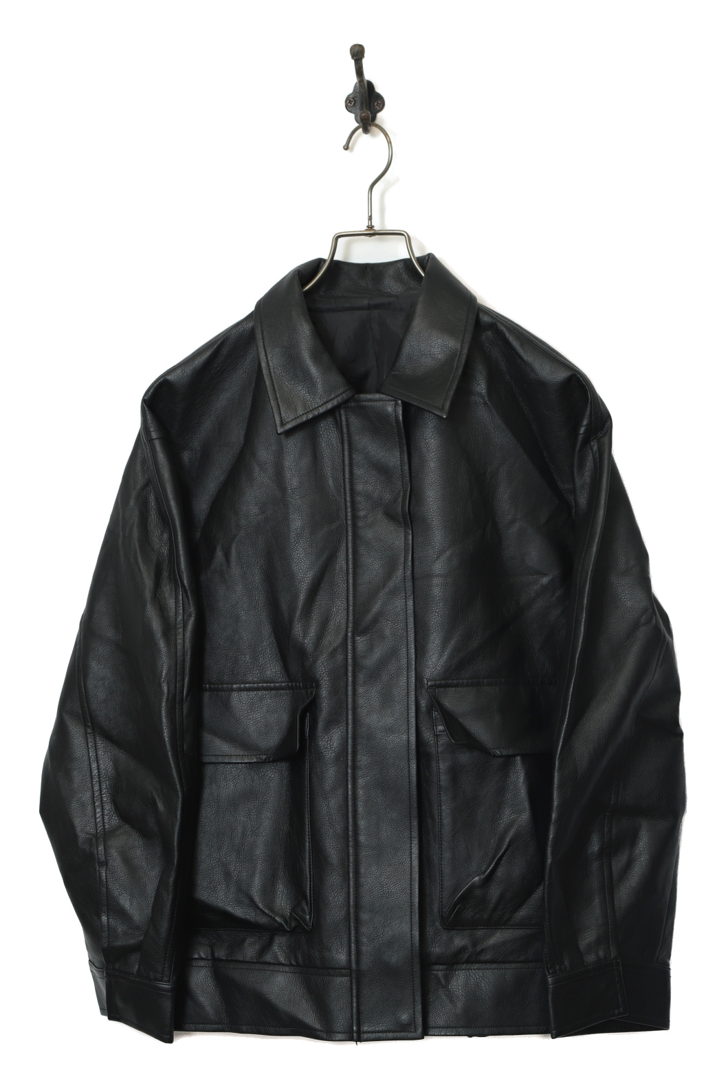 VINTAGE SHORT LEATHER JACKET/M