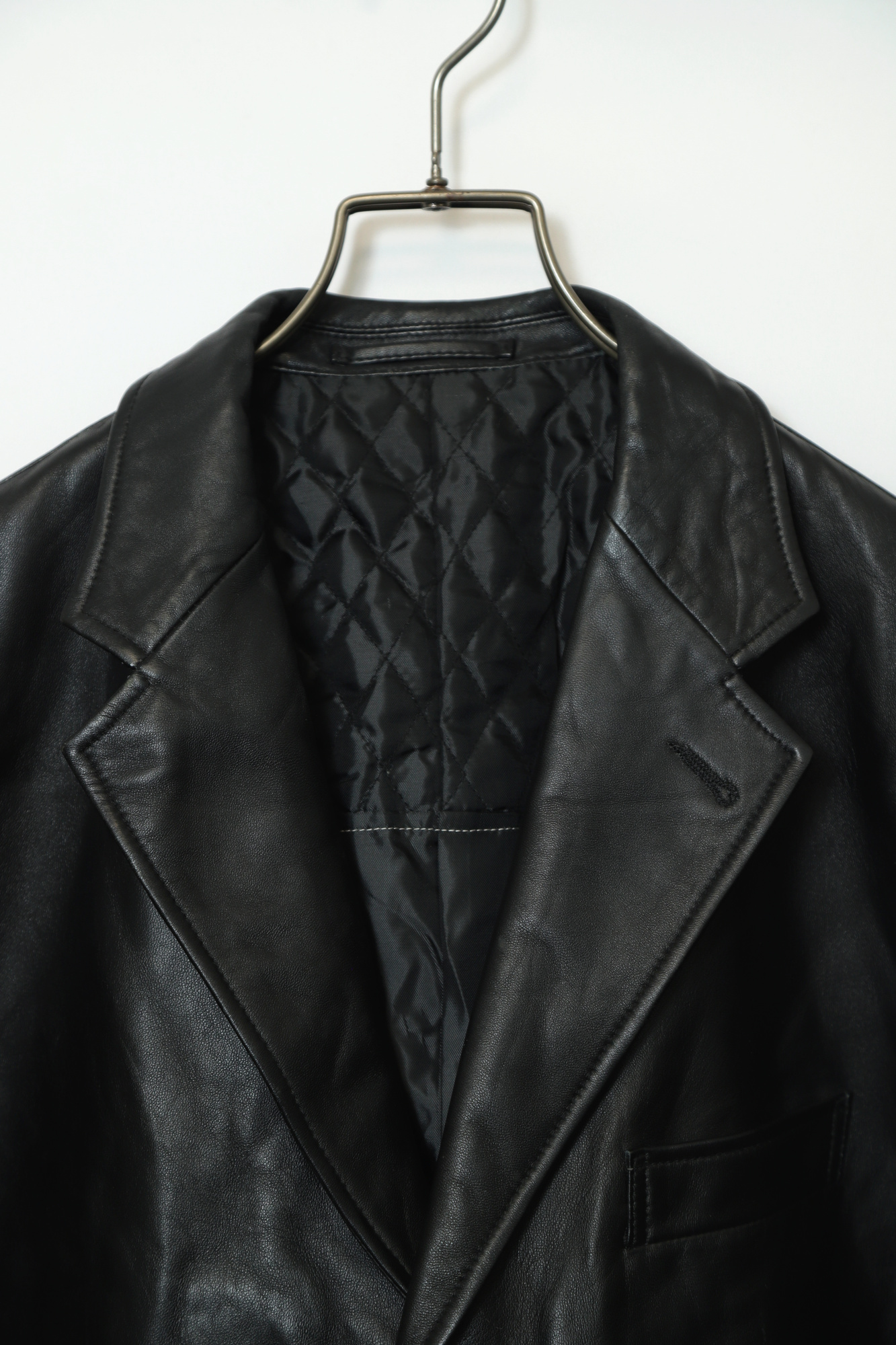 Alternative view of VINTAGE LEATHER TAILORED JACKET/L