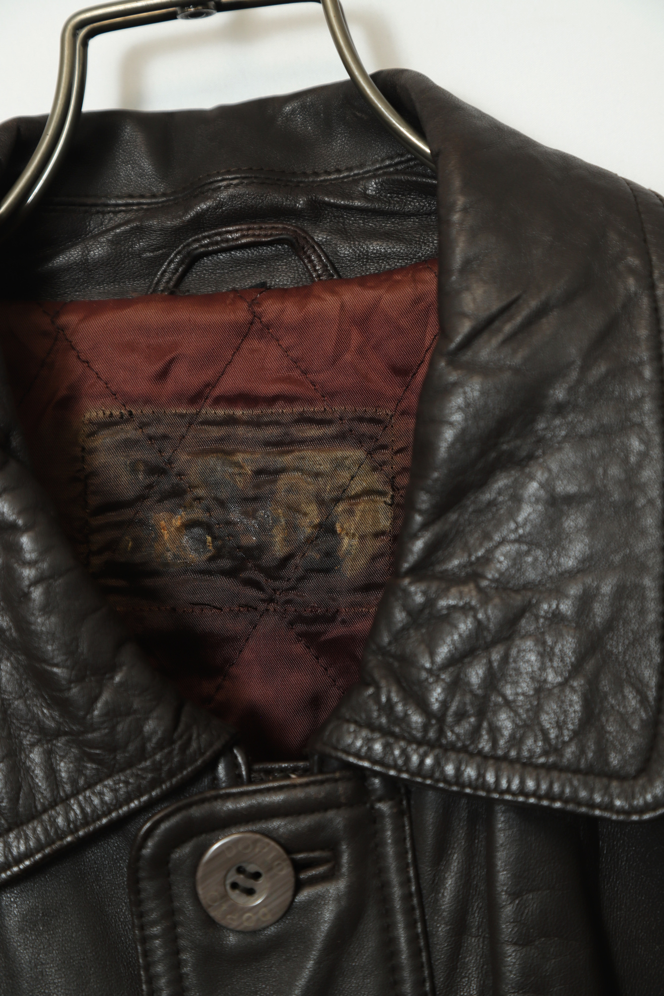 VINTAGE COVERALL LEATHER JACKET/XL - 画像 (3)