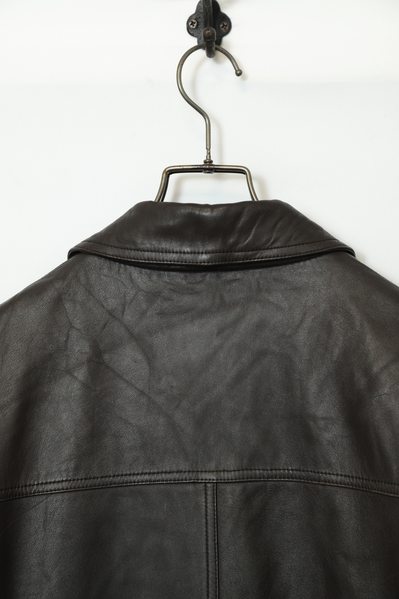 VINTAGE COVERALL LEATHER JACKET/XL - 画像 (8)