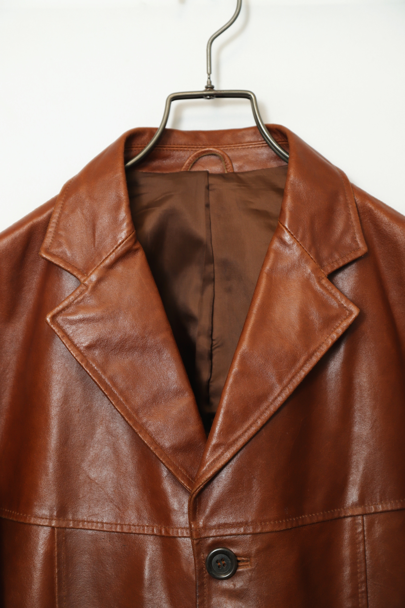 Alternative view of VINTAGE LEATHER TAILORED JACKET/L