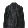 USED STAND COLLAR SHORT LEATHER JACKET/M
