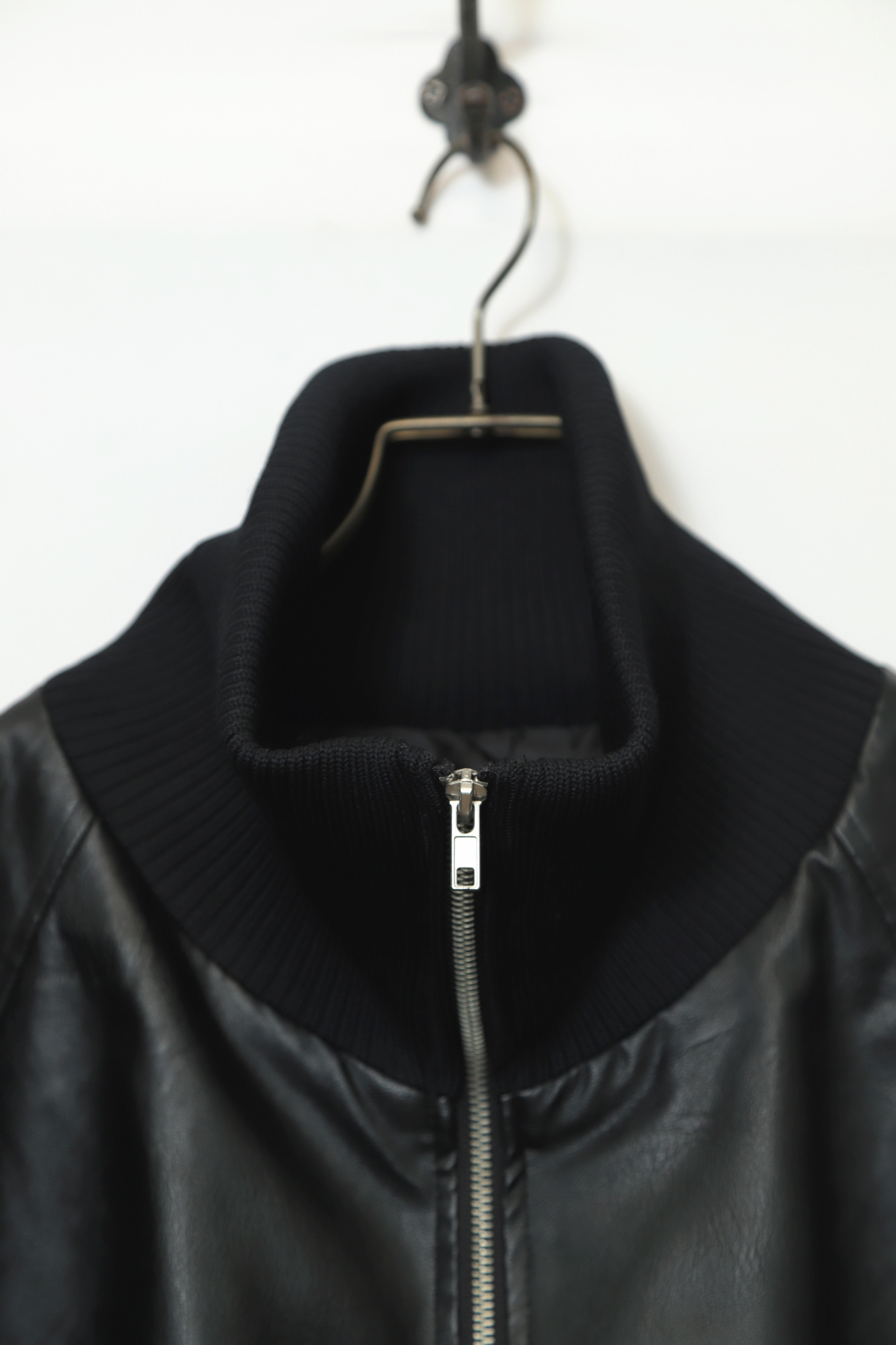 VINTAGE FAKE LEATHER BOMBER JACKET/XL - 画像 (3)