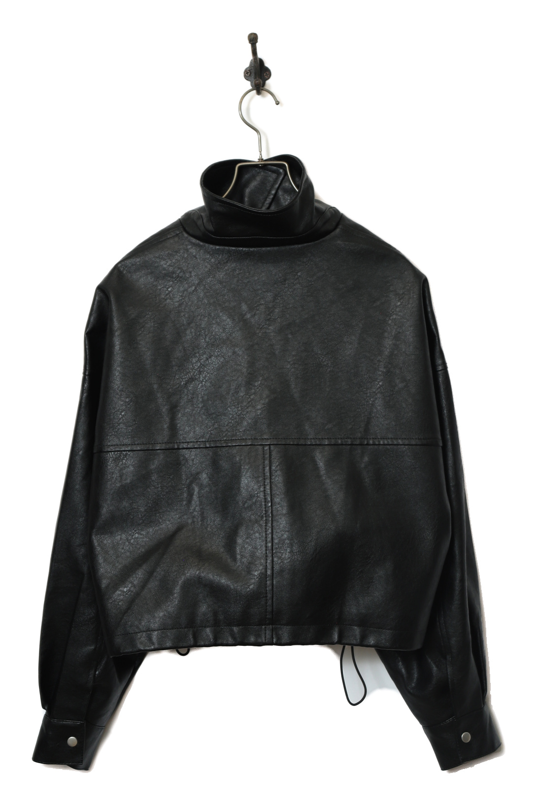 VINTAGE FAKE LEATHER SHORT JACKET/XL - 画像 (7)