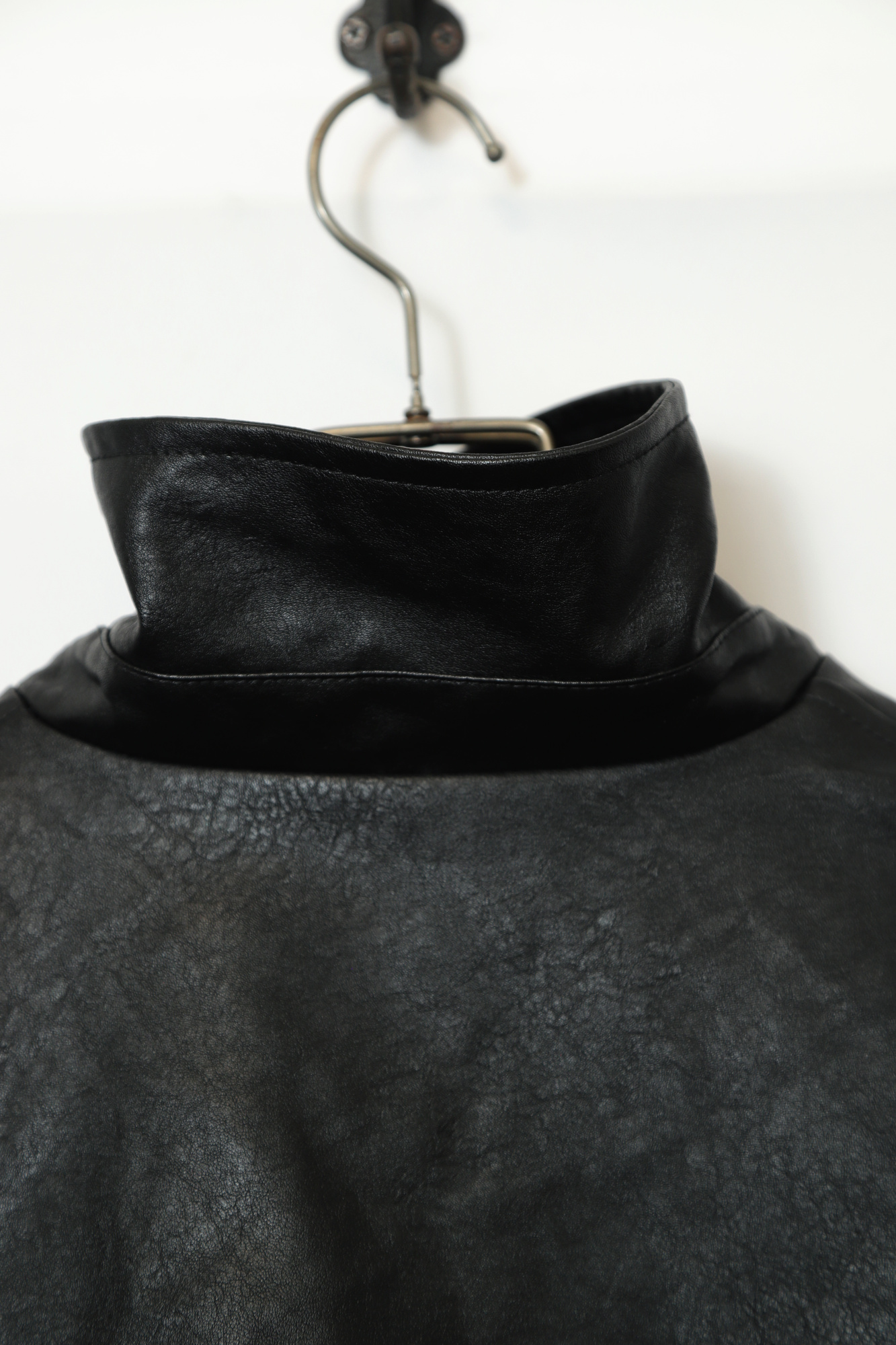 VINTAGE FAKE LEATHER SHORT JACKET/XL - 画像 (8)