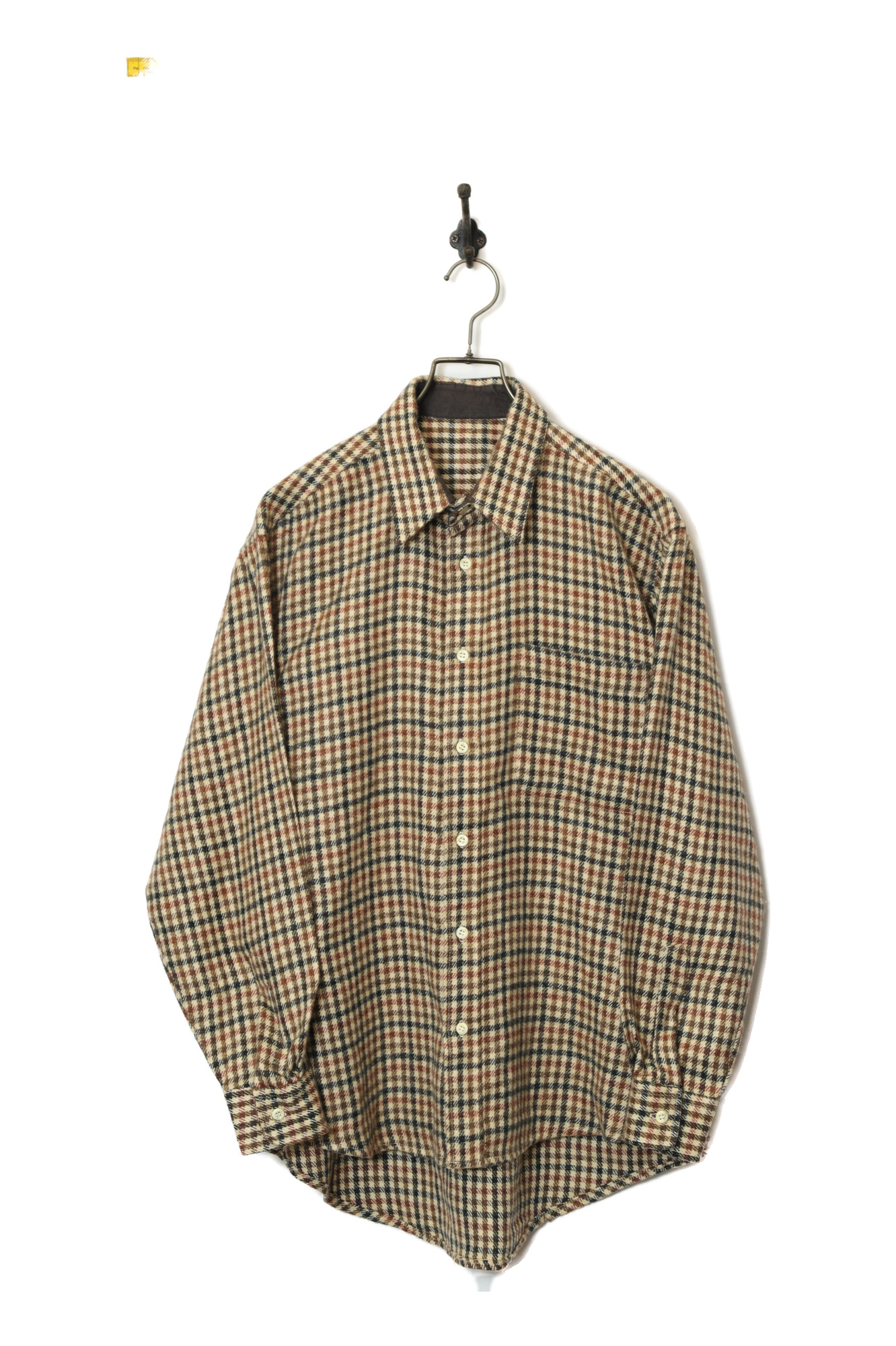 VINTAGE CHECK WOOLY SHIRT/L