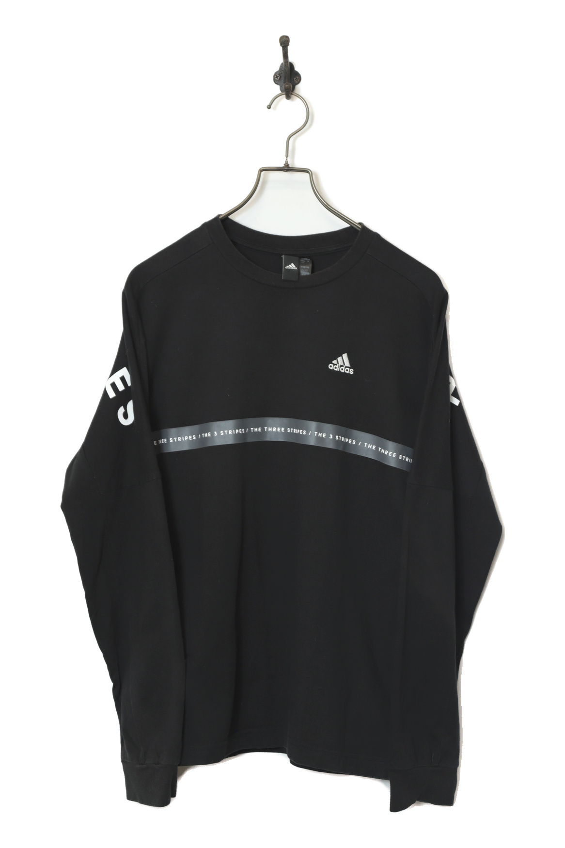 USED ADIDAS PRINTED LONG SLEEVE T-SHIRT/XS