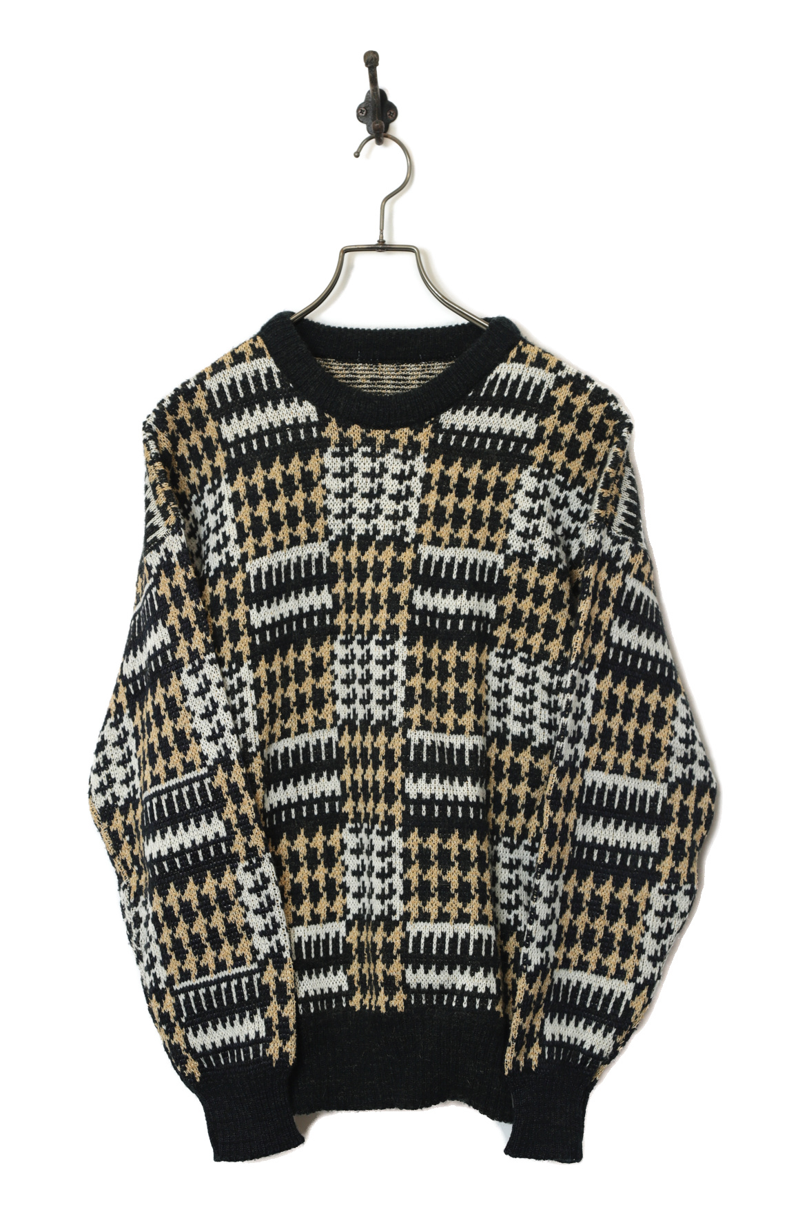 VINTAGE DESIGN KNIT SWEATER/M