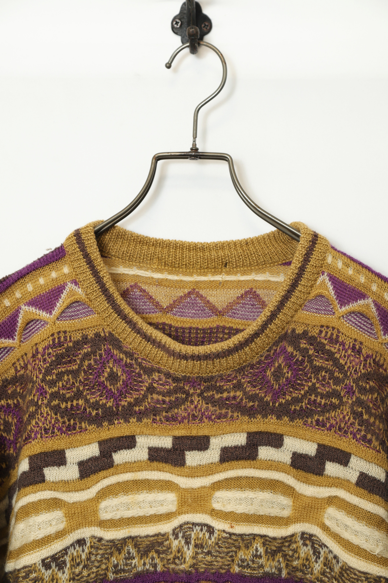 Alternative view of VINTAGE 3D KNITTED SWEATER/L