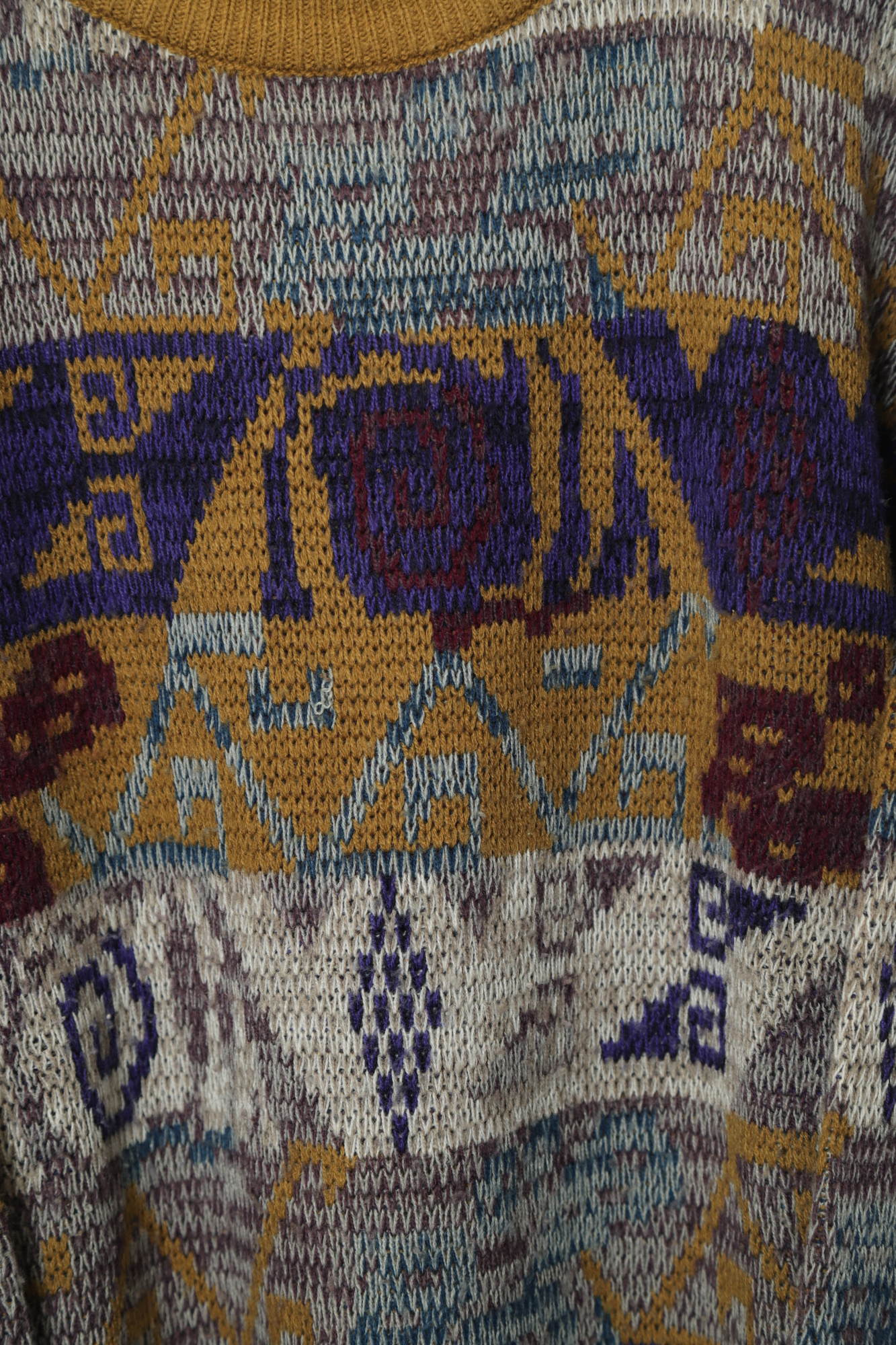 VINTAGE DESIGN KNIT SWEATER/XL - 画像 (3)