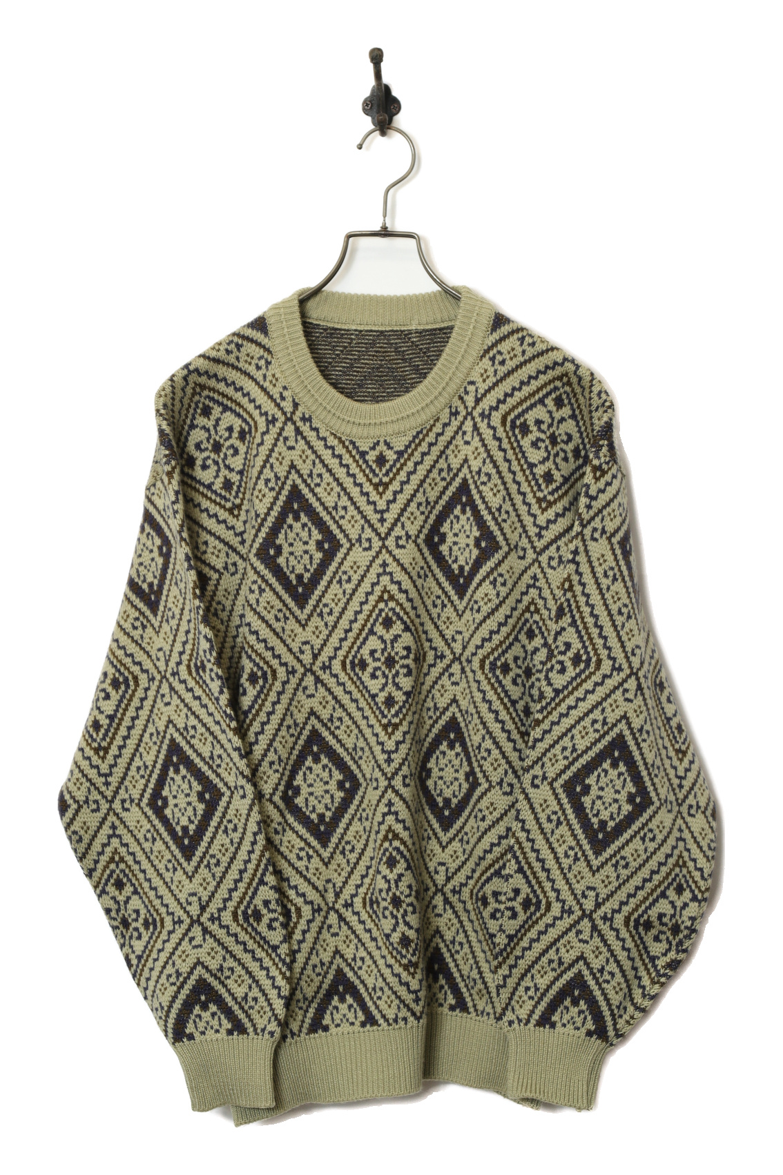 VINTAGE DESIGN KNIT SWEATER/M