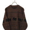 VINTAGE DESIGN KNIT SWEATER/M