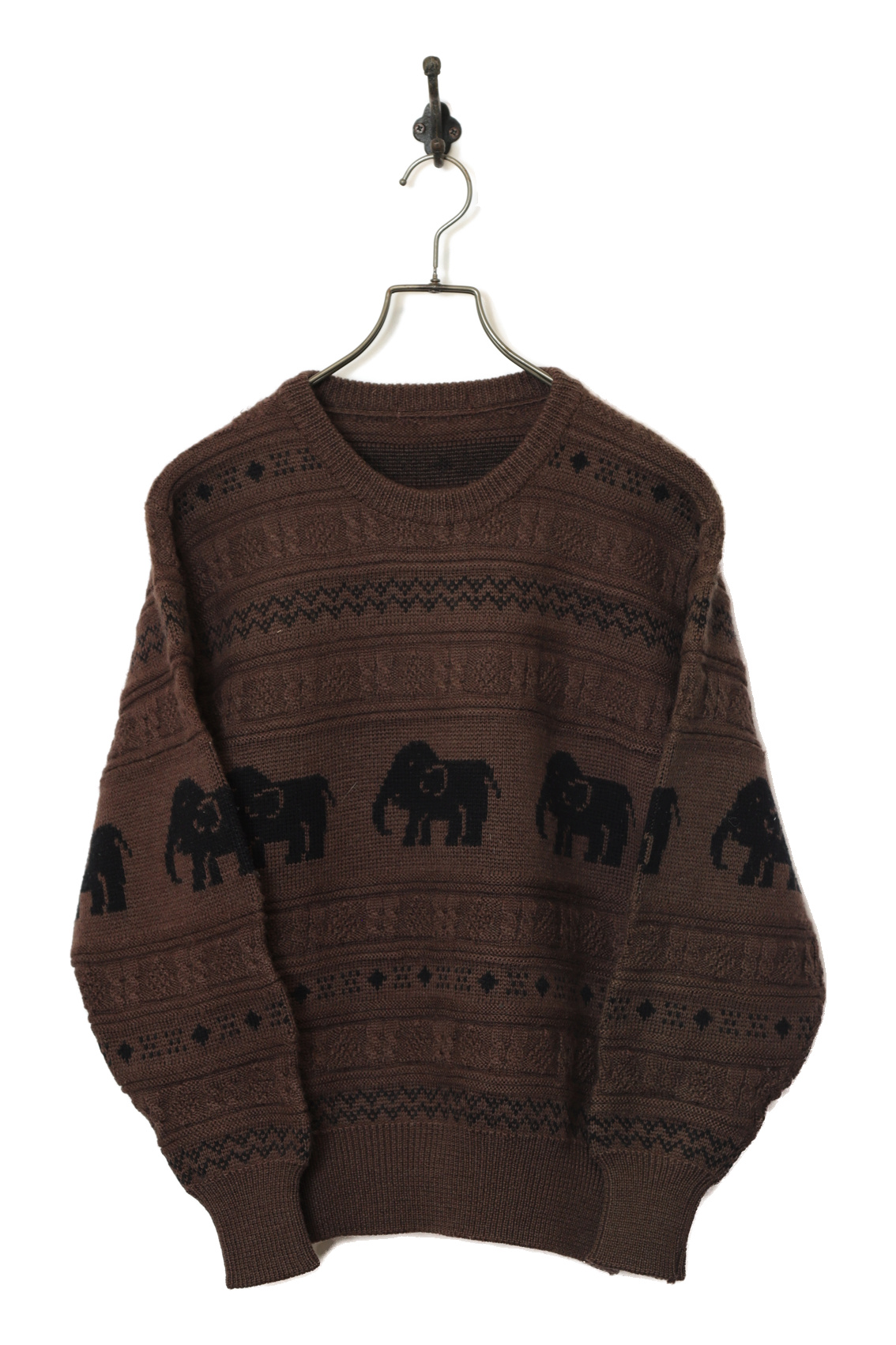 VINTAGE DESIGN KNIT SWEATER/M