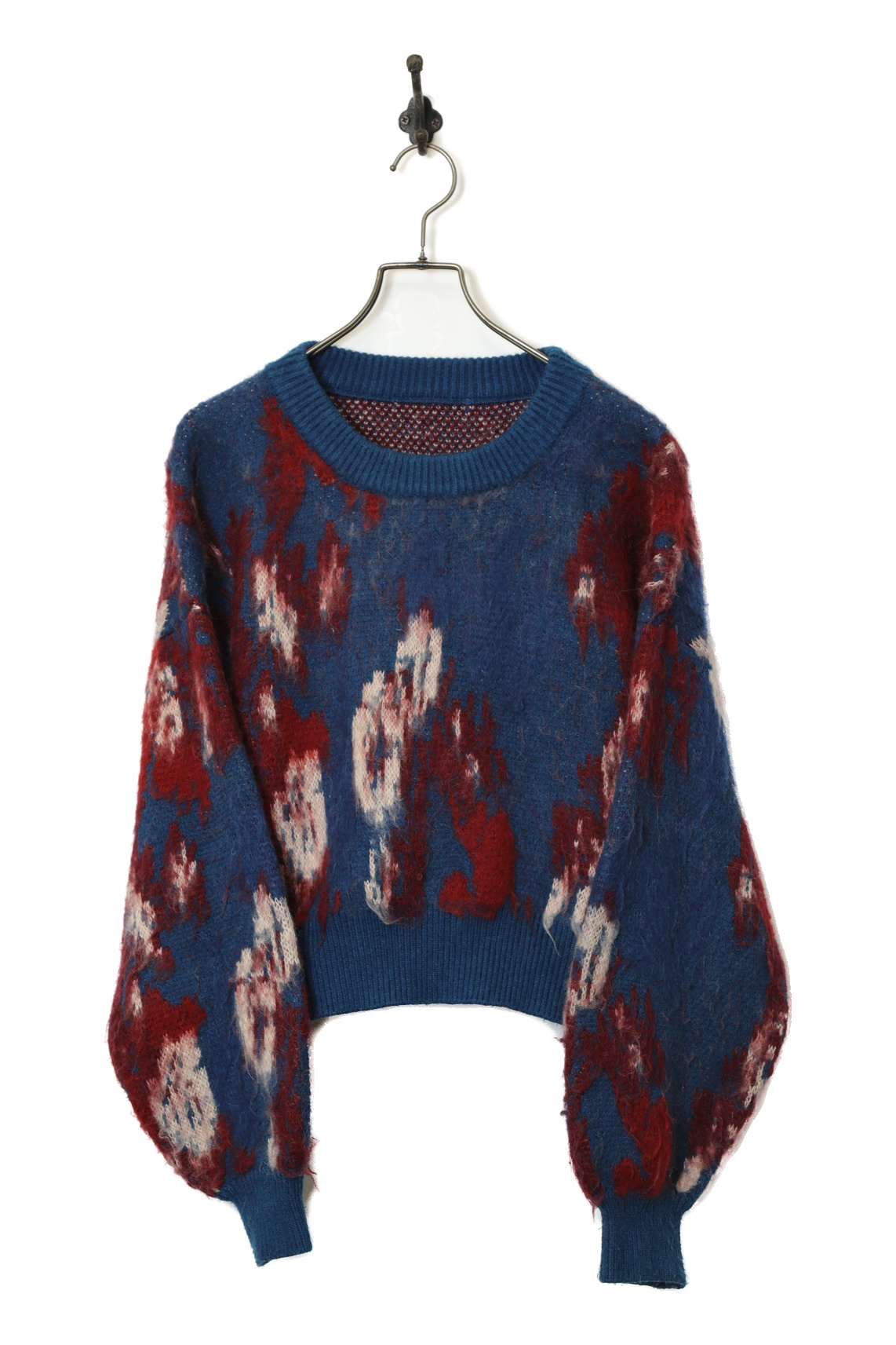 VINTAGE DESIGN KNIT SWEATER/L