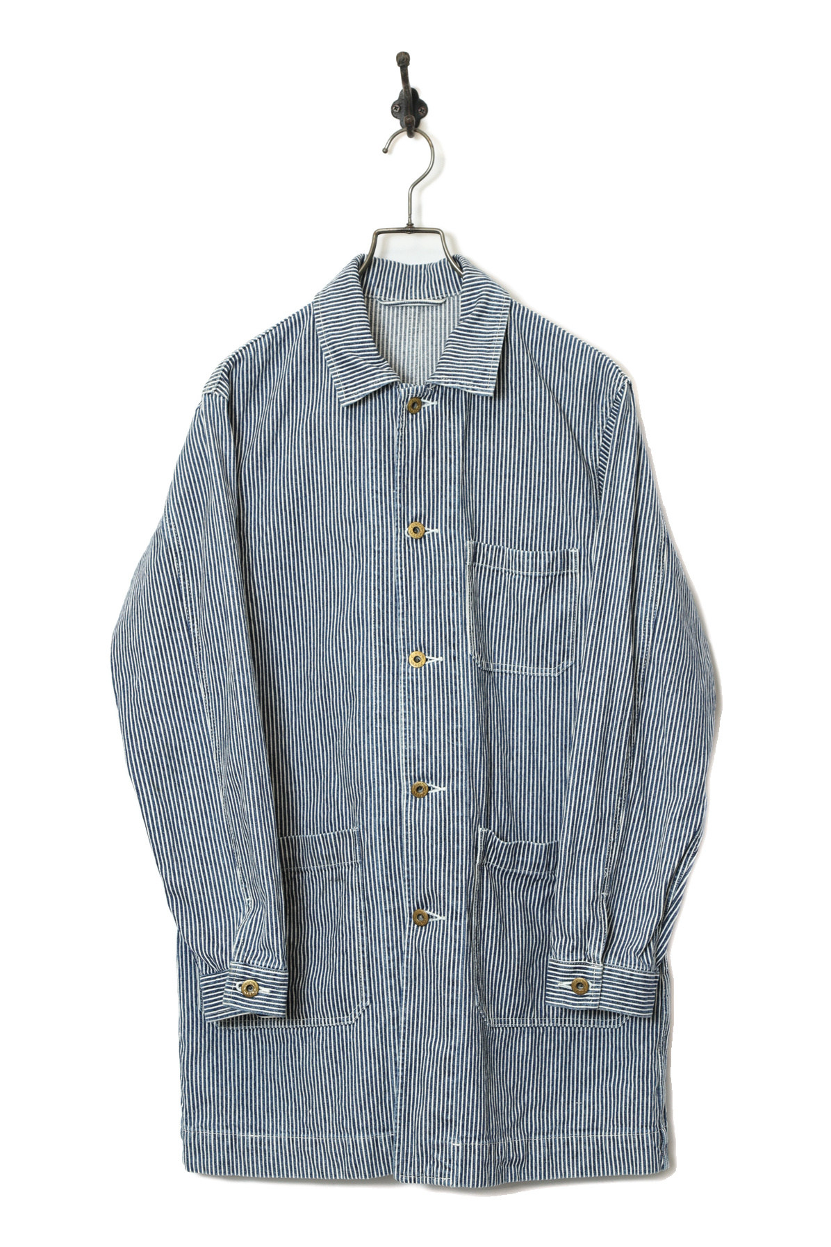 VINTAGE STRIPE COVERALL JACKET/M