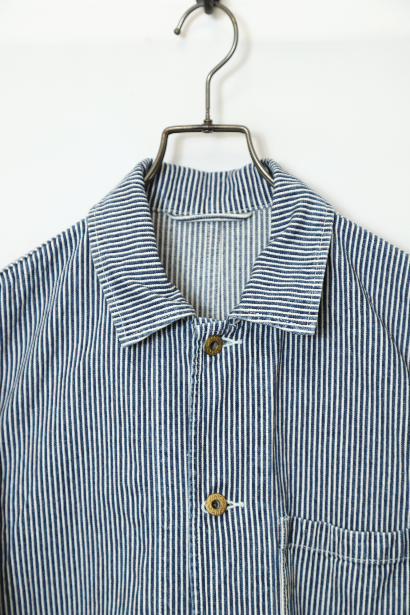 Alternative view of VINTAGE STRIPE COVERALL JACKET/M