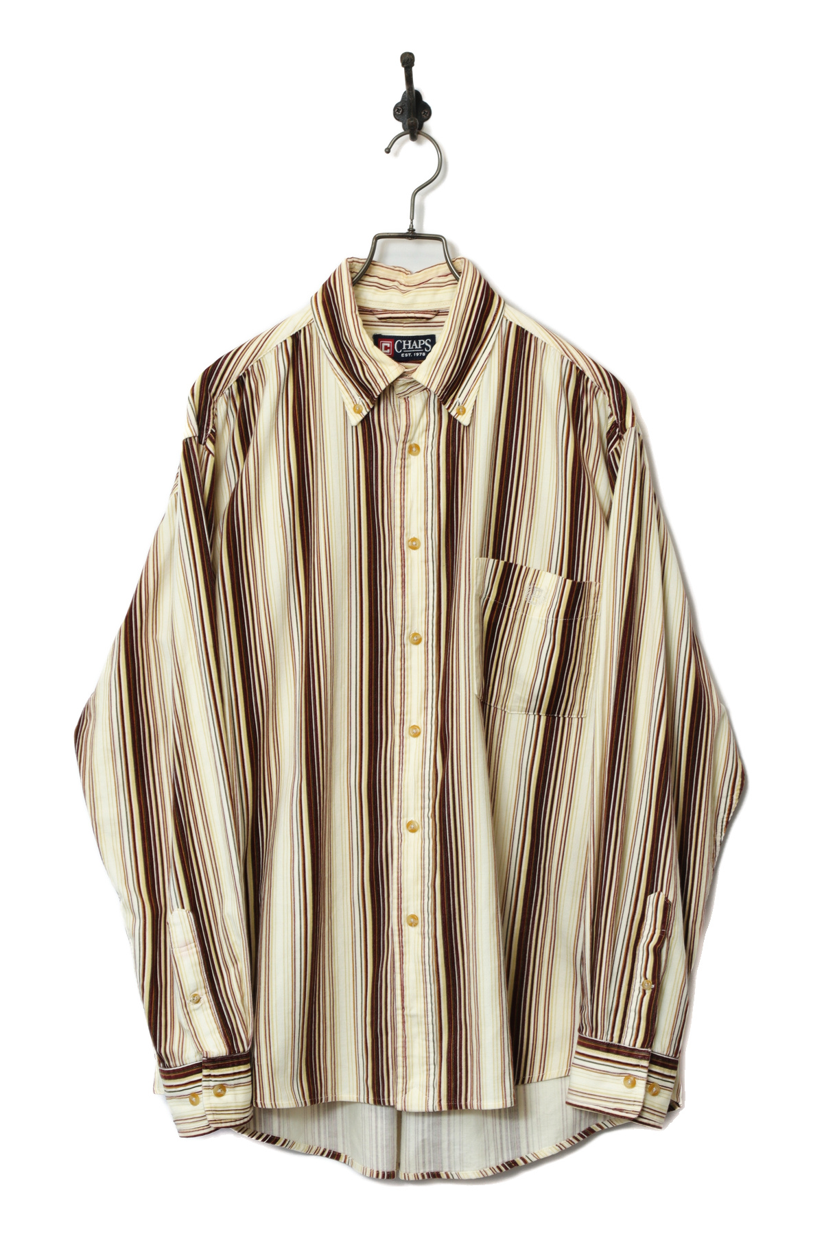 USED CHAPS STRIPE CORDUROY SHIRT/XL