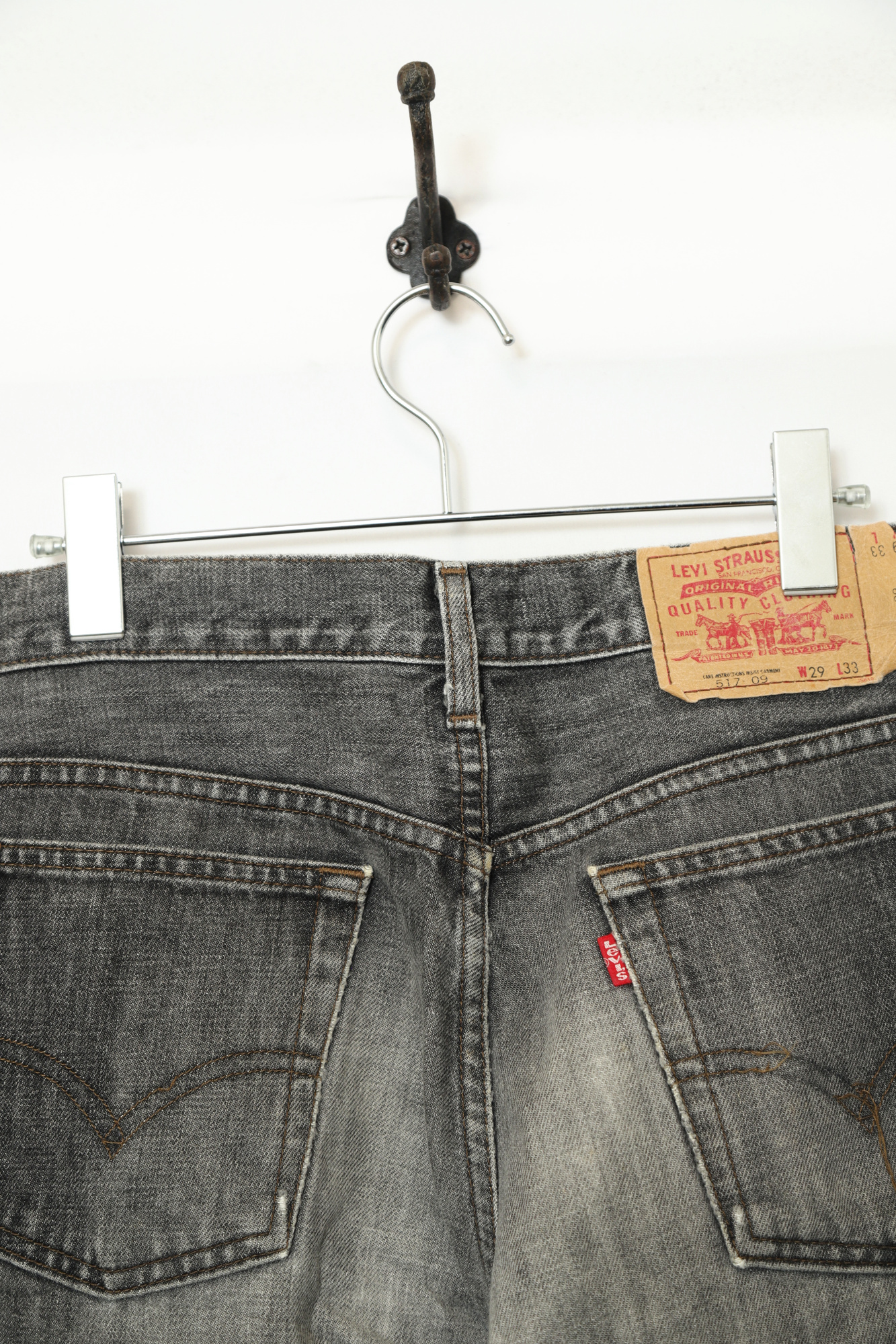 USED LEVI'S FLARE 517 DENIM PANTS/W76 - 画像 (8)