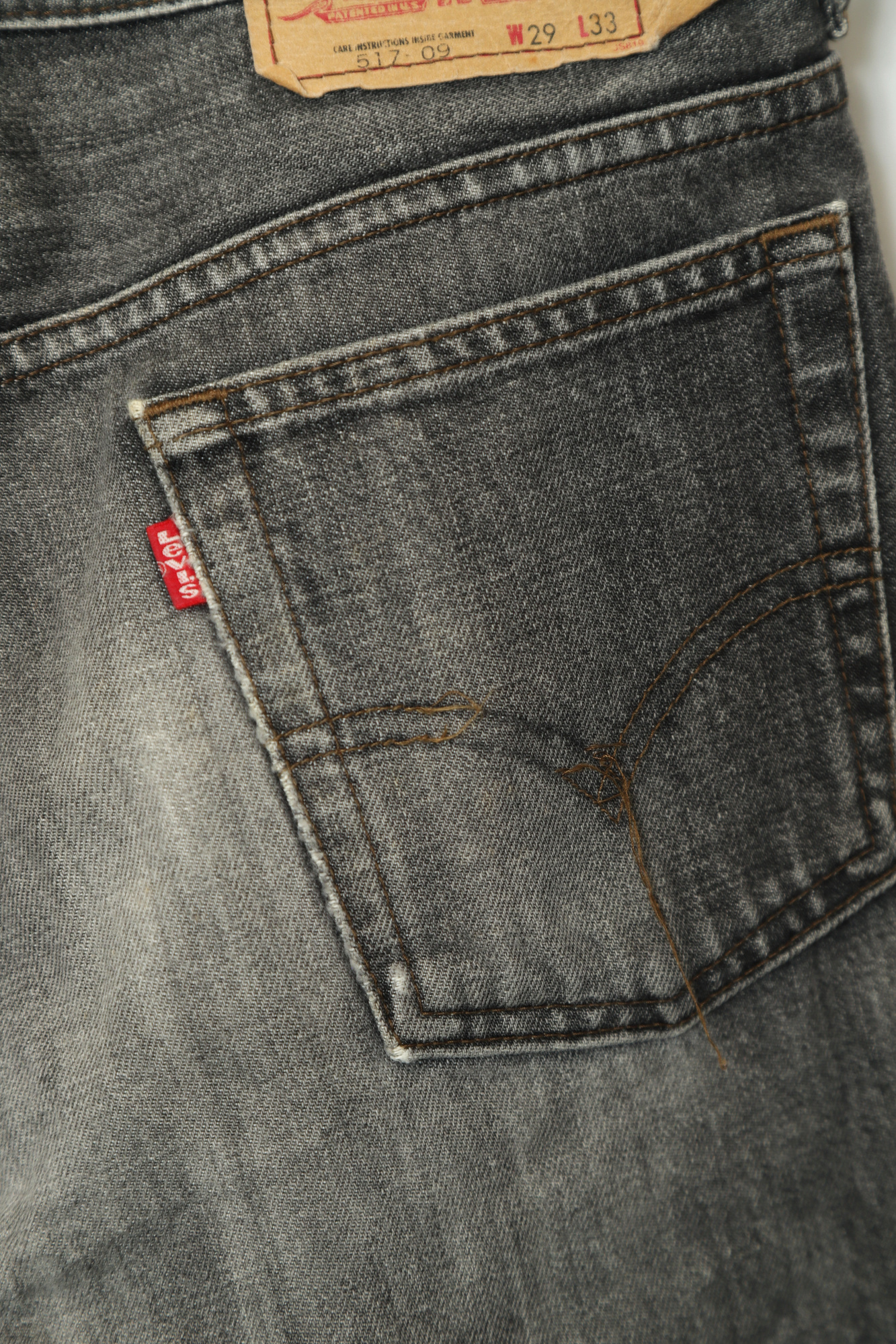 USED LEVI'S FLARE 517 DENIM PANTS/W76 - 画像 (10)