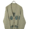 VINTAGE JAQUARD KNITTED CARDIGAN/M
