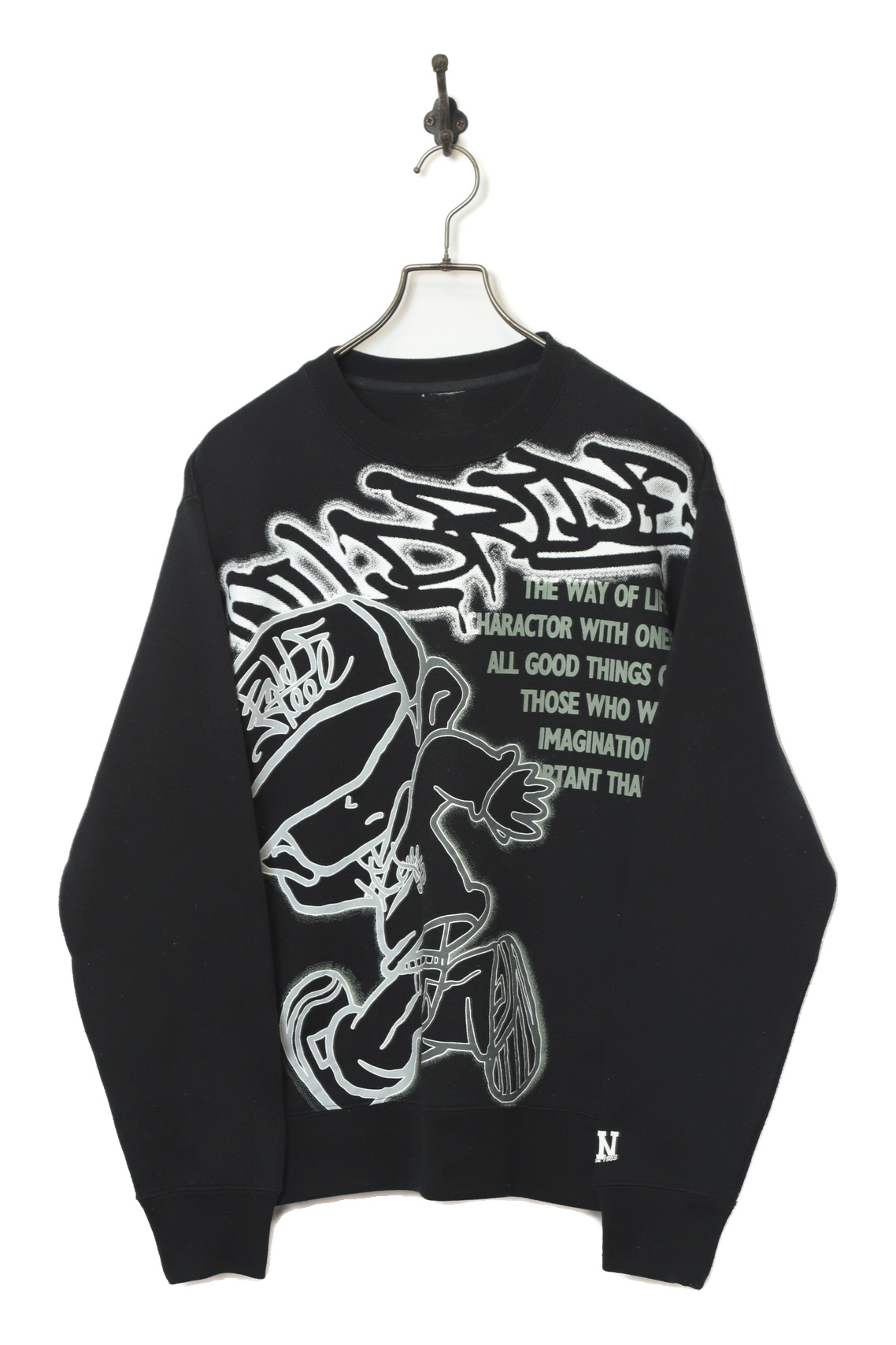 VINTAGE PRINTED SWEAT SHIRT/L