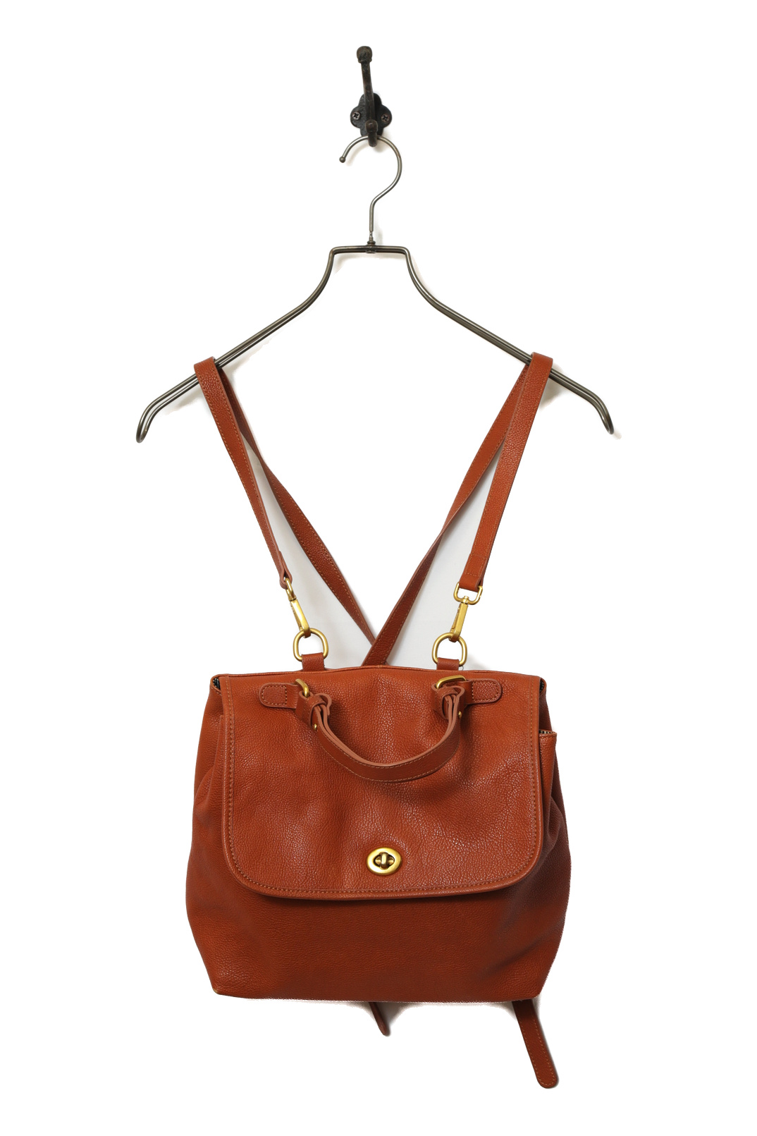 VINTAGE LEATHER BACKPACK/F