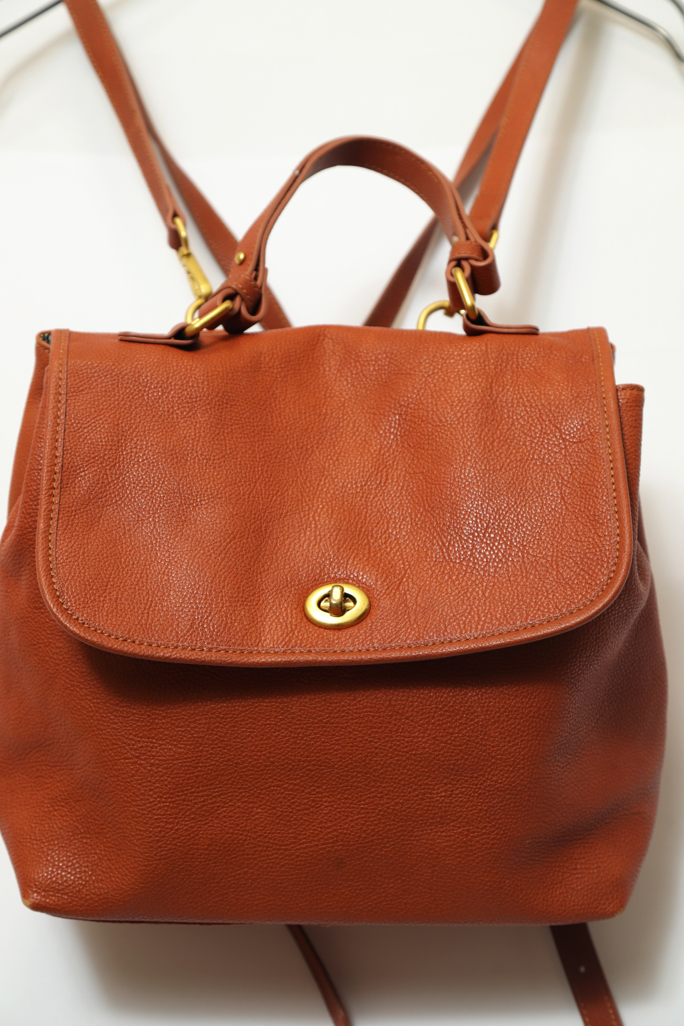 Alternative view of VINTAGE LEATHER BACKPACK/F